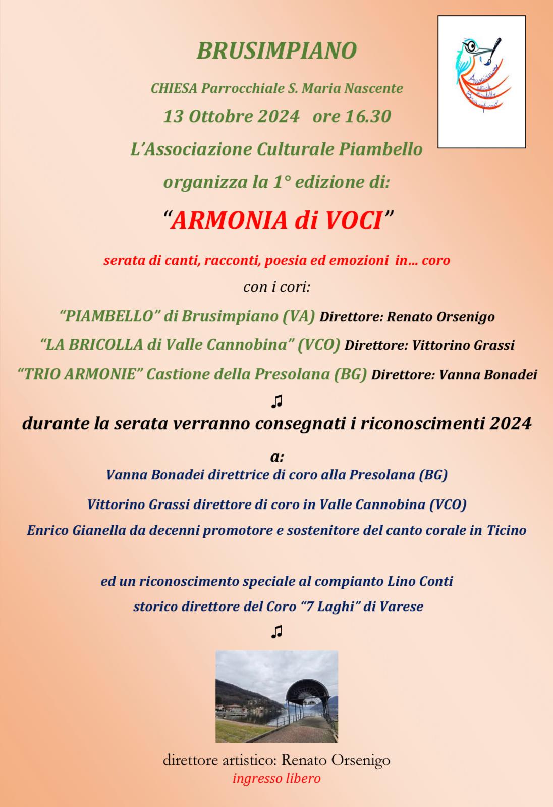 locandina evento, testo in descrizione