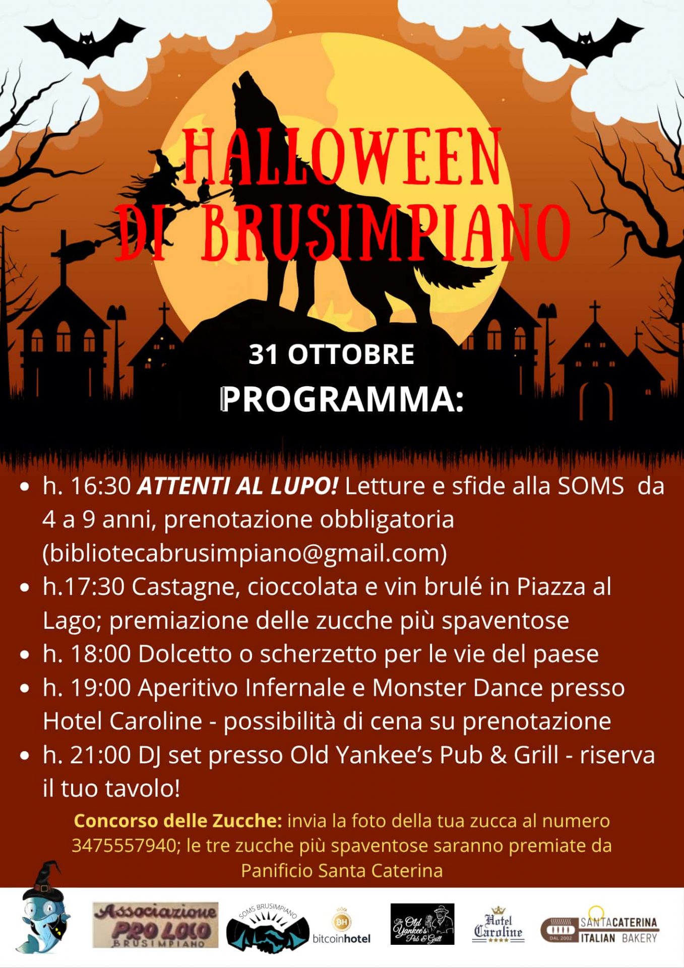 locandina evento, testo in descrizione